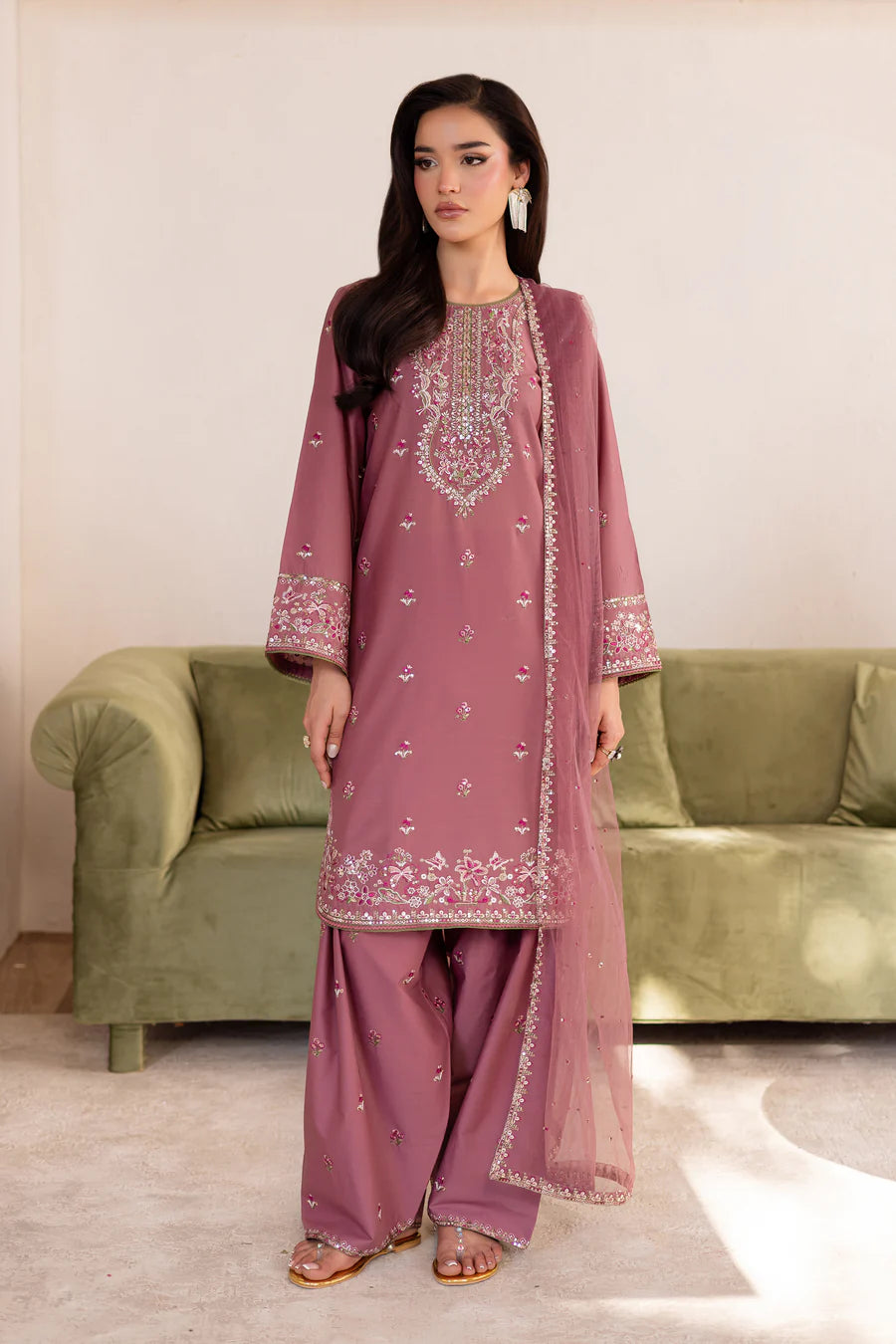 Arwen Royale – Embroidered 3Pc Ensemble