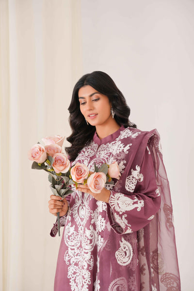 DUSTY ROSE 3PC - Ari Embroidered Pret