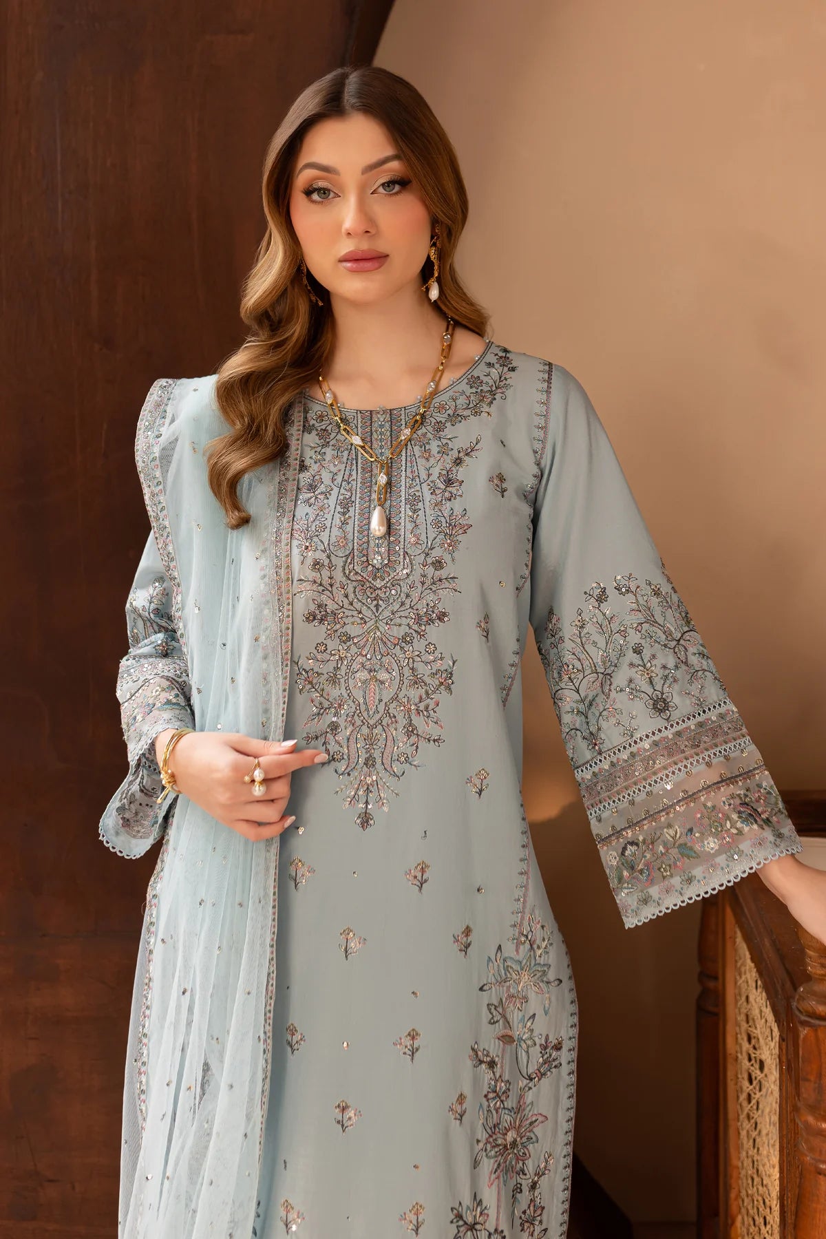 Raiha 3Pc - Embroidered Lawn Dress